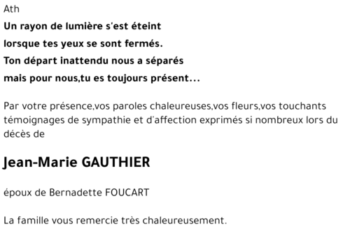 JEAN-MARIE GAUTHIER