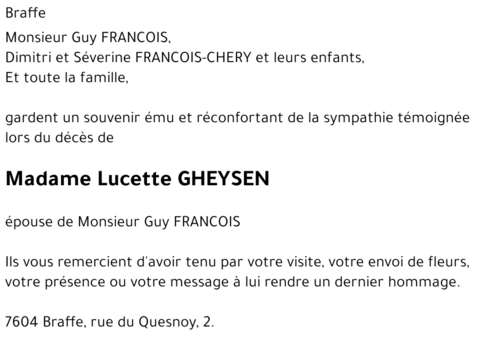 Lucette GHEYSEN