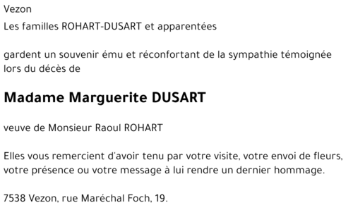 Marguerite DUSART