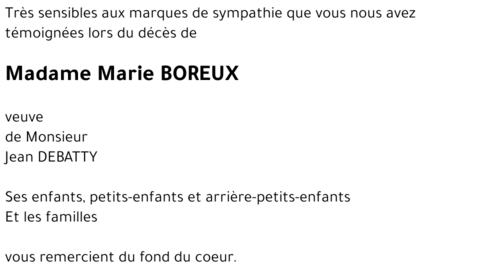 Marie BOREUX