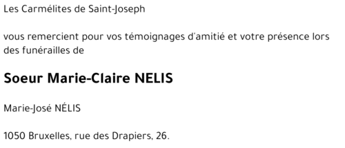 Marie-Claire NELIS
