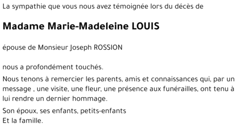 Marie-Madeleine LOUIS