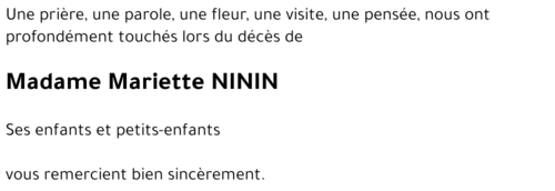 Mariette NININ