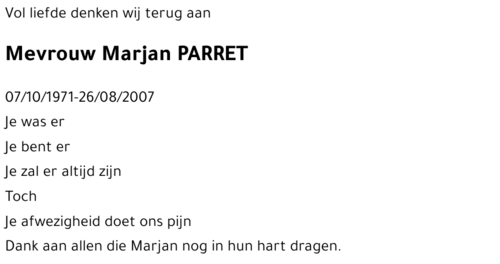 Marjan PARRET