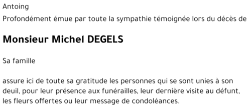 Michel DEGELS