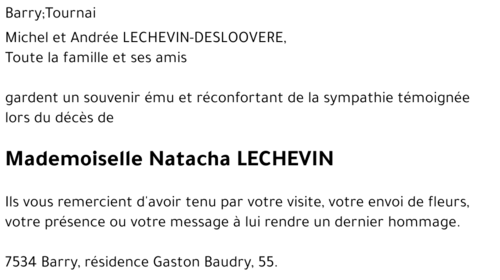 Natacha LECHEVIN