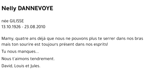 Nelly DANNEVOYE