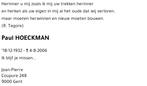 Paul HOECKMAN