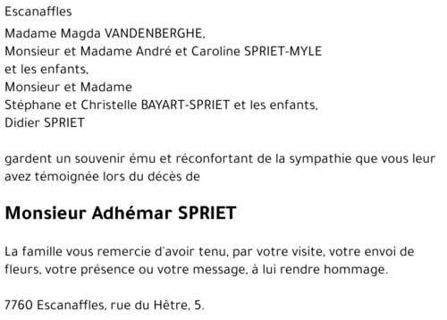 Adhémar SPRIET