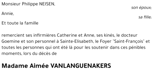 Aimée VANLANGUENAKERS