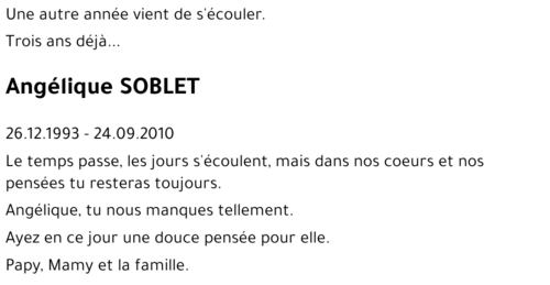 Angélique SOBLET