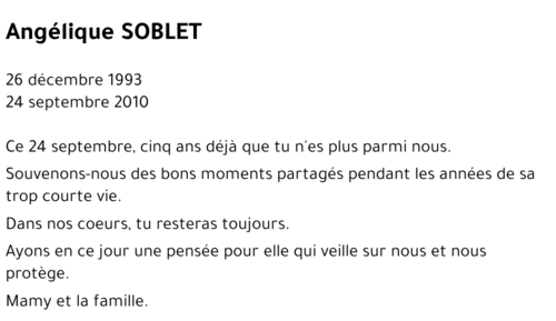 Angélique SOBLET
