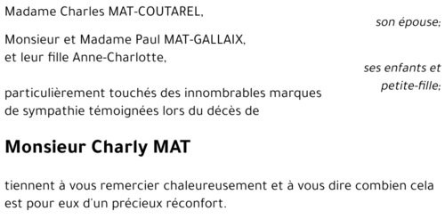 Charles MAT