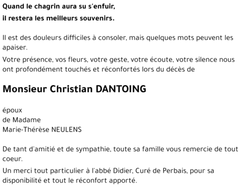 Christian DANTOING