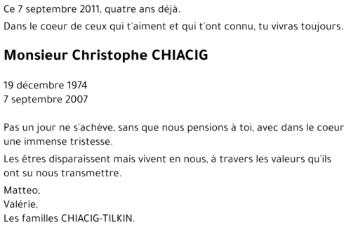 Christophe CHIACIG