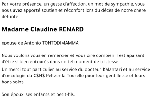 Claudine RENARD