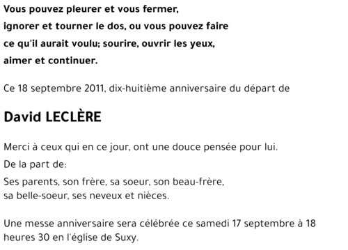 David LECLèRE