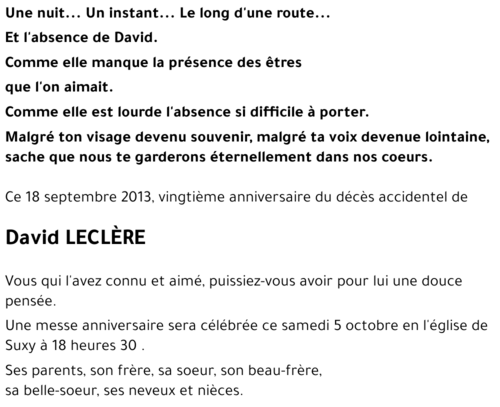 David LECLèRE
