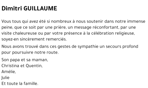 Dimitri GUILLAUME