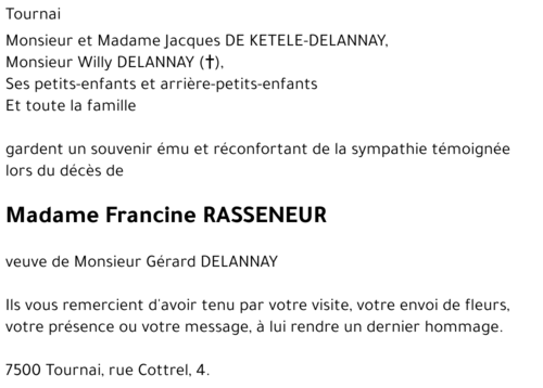 Francine RASSENEUR