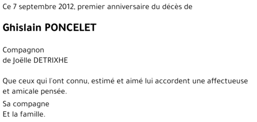 Ghislain PONCELET