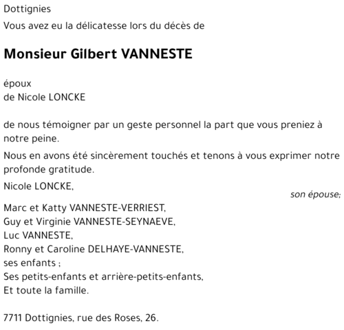Gibert Vanneste