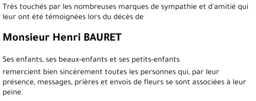 Henri BAURET