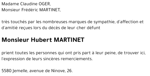 Hubert MARTINET