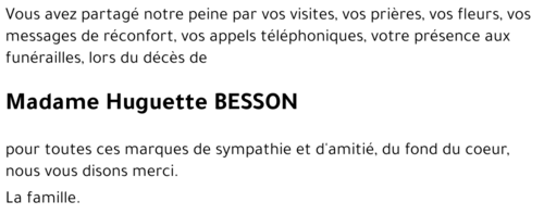 Huguette BESSON