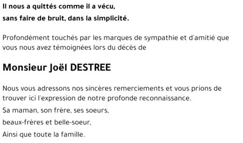 Joël DESTREE