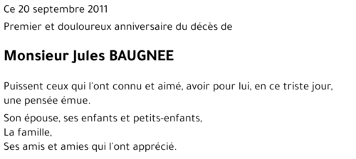 Jules BAUGNEE
