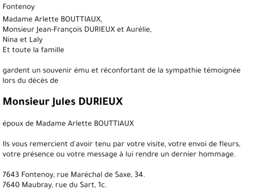 Jules DURIEUX