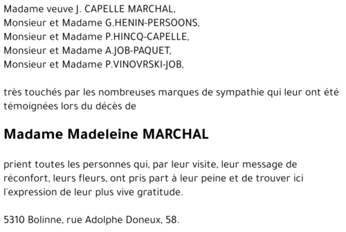 Madeleine MARCHAL