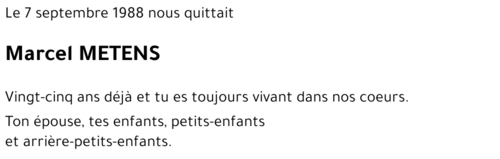 Marcel METENS