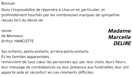Marcelle DELIRE