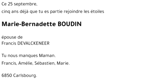 Marie BOUDIN