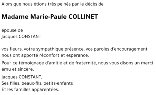 Marie-Paule COLLINET