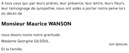 Maurice WANSON