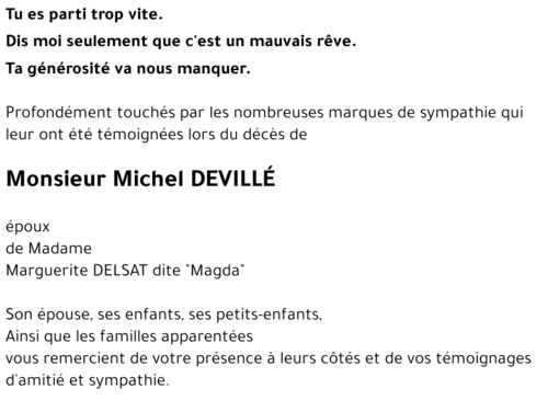 Michel DEVILLÉ