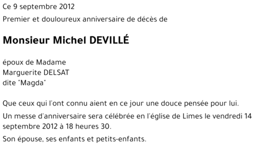 Michel DEVILLÉ