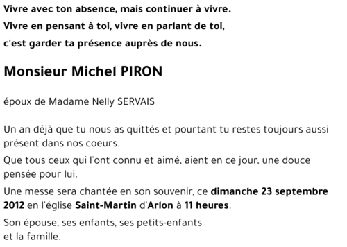 Michel PIRON