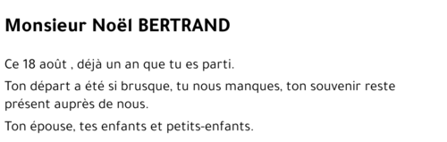 Noël BERTRAND
