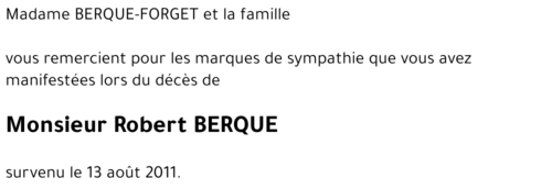 Robert BERQUE