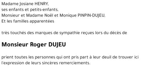 Roger DUJEU