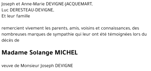Solange MICHEL