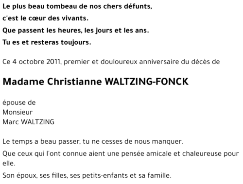 Christianne Waltzing-Fonck