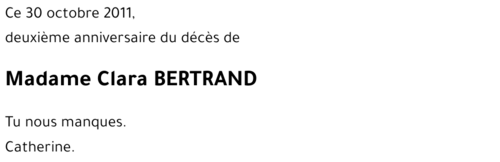 Clara BERTRAND