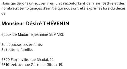 Désiré THÉVENIN