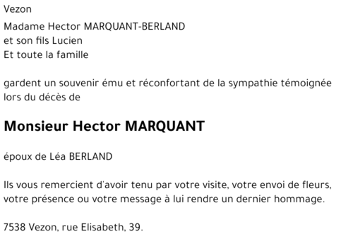 Hector MARQUANT