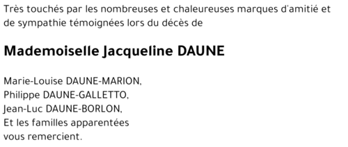 Jacqueline DAUNE